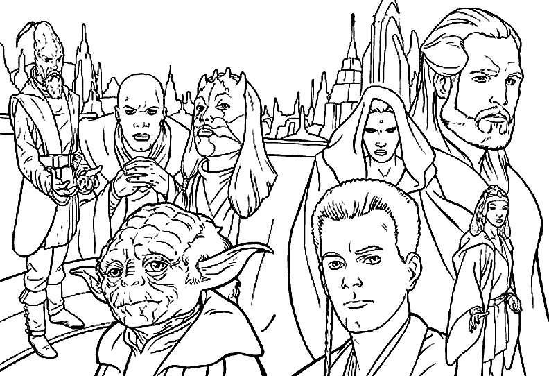 Dibujos para colorear de La Guerra de las Galaxias, Star Wars ...