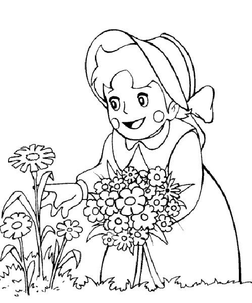 Dibujos para colorear de Heidi