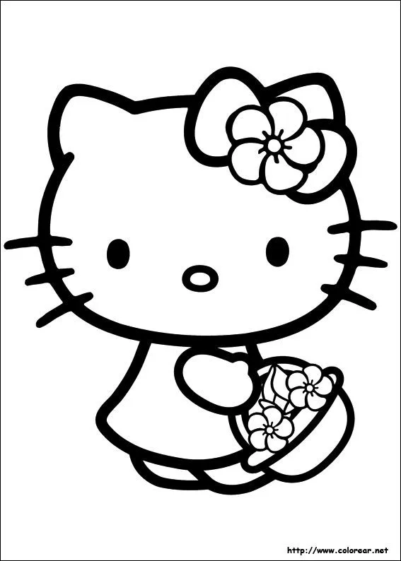 Dibujos para colorear de Hello Kitty