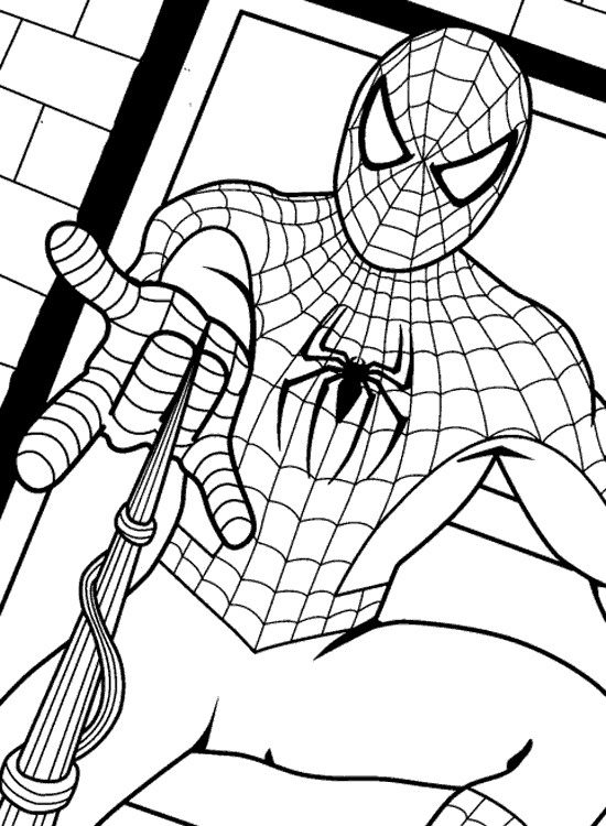 Dibujos para colorear de hombre araña 3 - Imagui