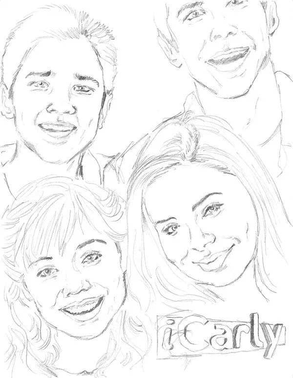 Dibujos para colorear de icarly - Imagui
