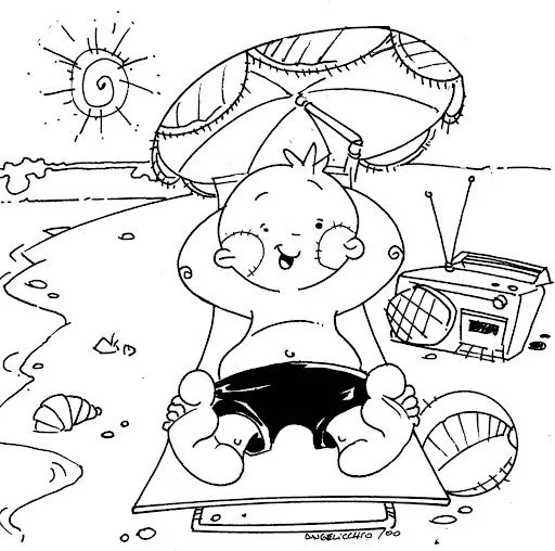 Dibujos para colorear e imprimir del verano - Imagui