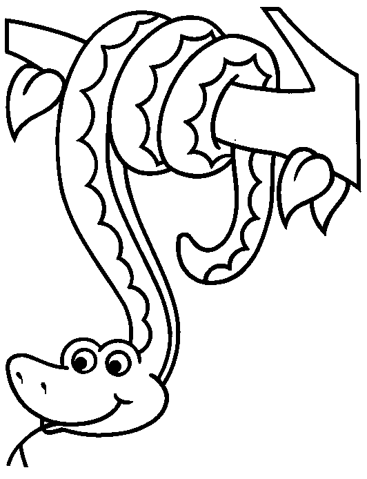 Serpiente | Dibujos para Colorear Infantil