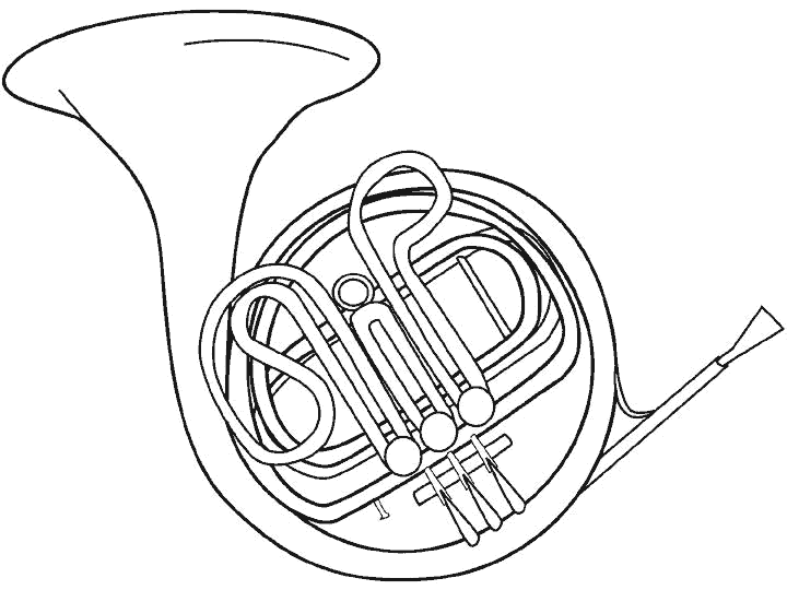 Dibujos para colorear de Instrumentos musicales, Plantillas para ...