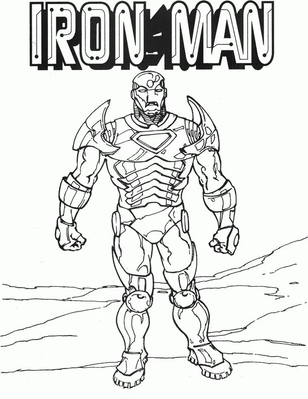 Dibujos para colorear Iron Man 14