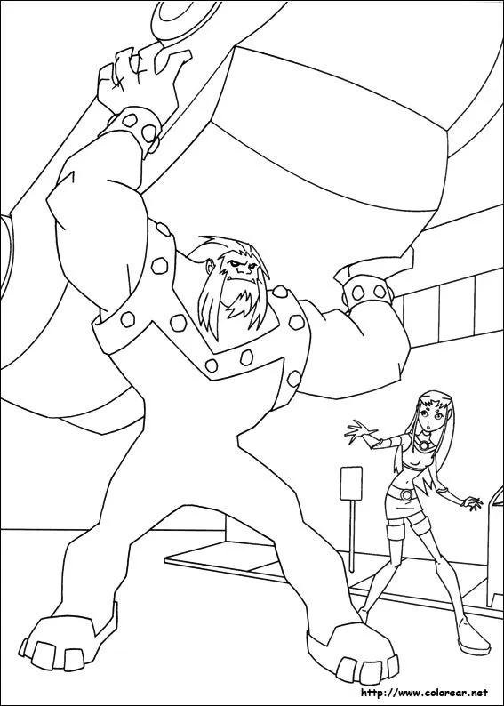 Dibujos para colorear de Los Jóvenes Titanes