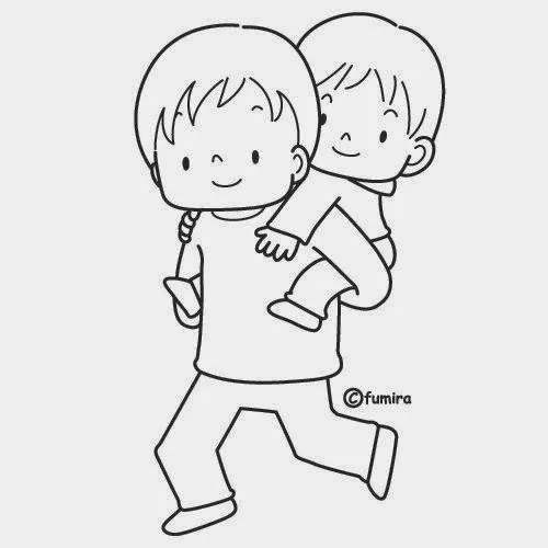 Dibujos para colorear. Maestra de Infantil y Primaria.: La familia ...