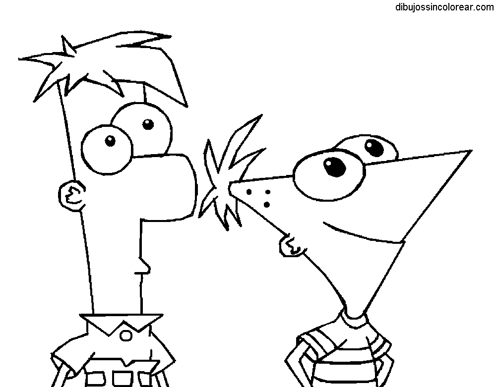 Dibujos para colorear. Maestra de Infantil y Primaria.: Phineas y ...