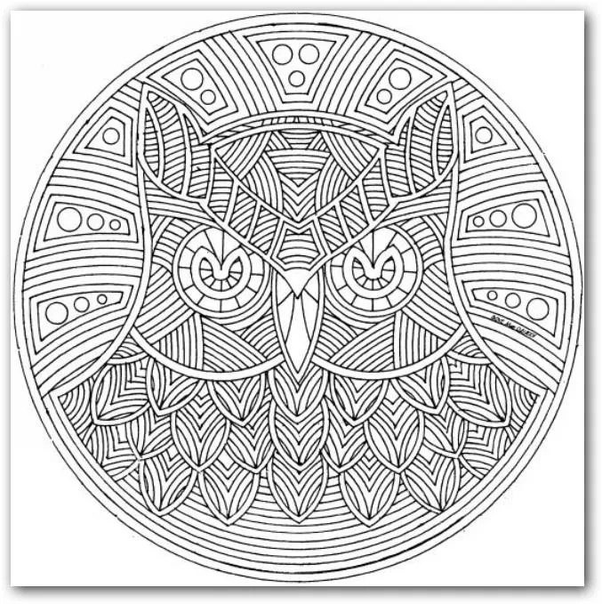 Dibujos para colorear mandalas con animales | Dibujos para Colorear