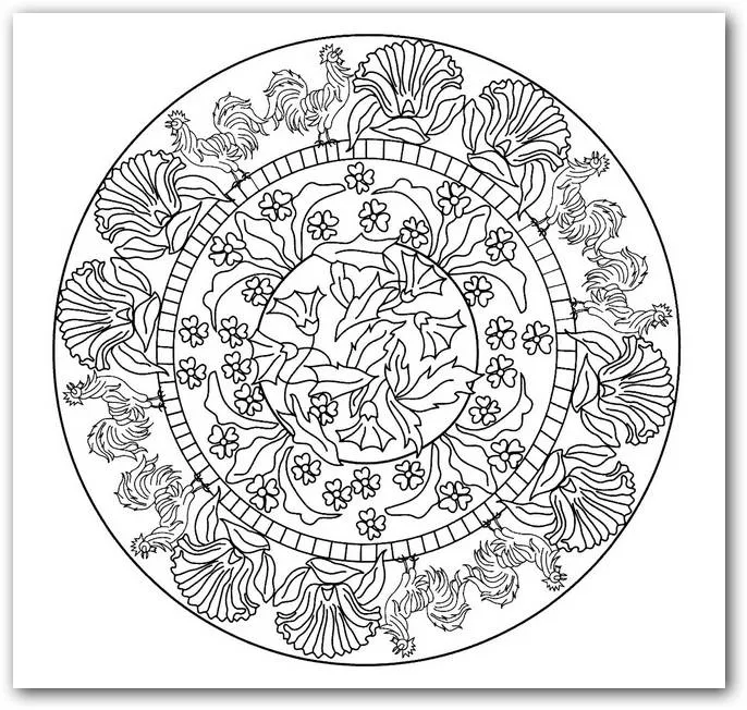 Dibujos para colorear mandalas con animales | Dibujos para Colorear