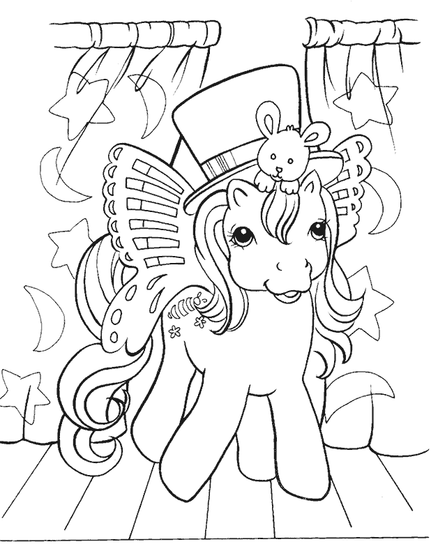 Dibujos para Colorear y Manualidades: Dibujos de pony para colorear