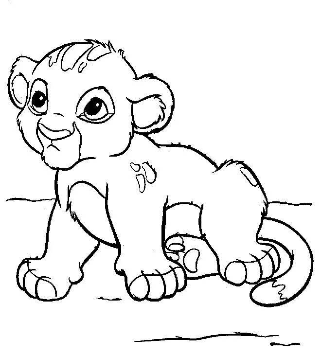 Dibujos para Colorear y Manualidades: Leones para colorear