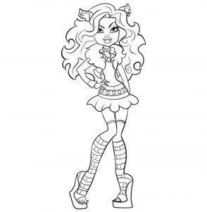 Dibujos para Colorear y Manualidades: Monster high para colorear