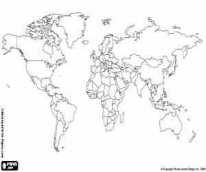 Dibujos para colorear de Mapas , dibujos para imprimir de Mapas ...