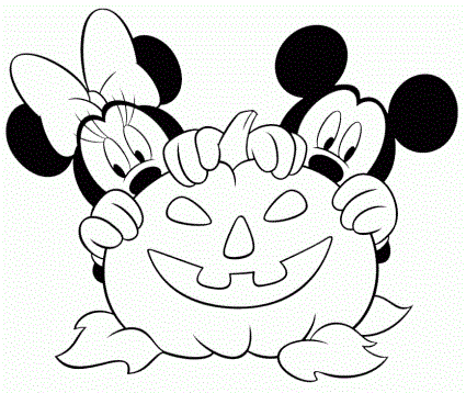 dibujo de calabaza con cara de mickey para colorear gif MEMES Pictures