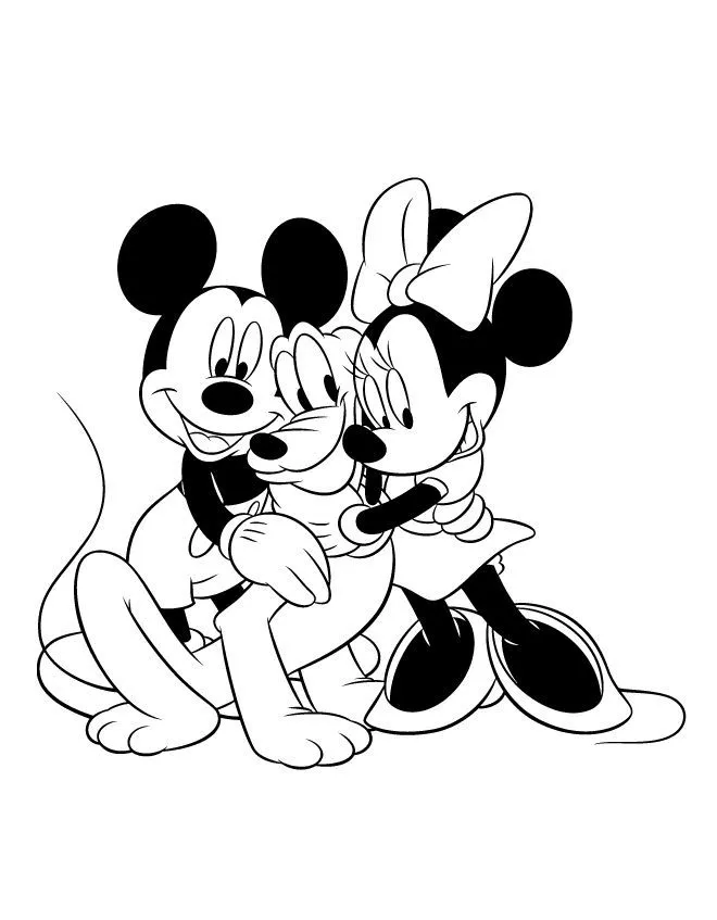 dibujos para colorear de mickey y minnie mouse | Disney coloring pages,  Coloring books, Minnie mouse stickers