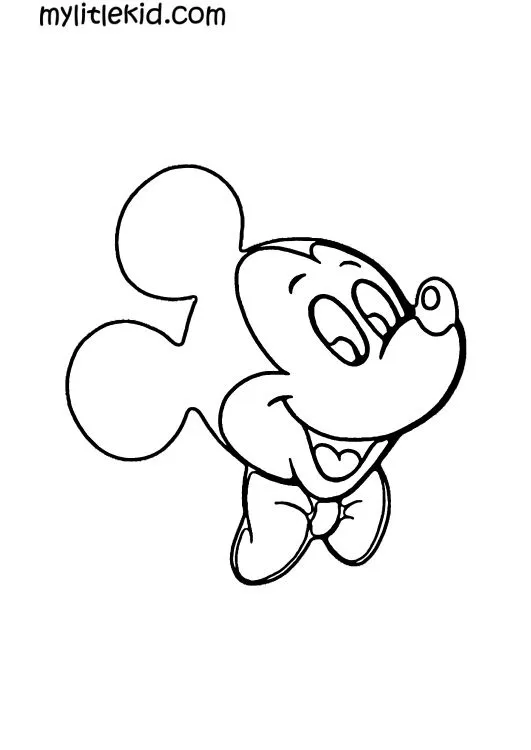 Dibujos para colorear de Mickey y Minnie mouse — imprimir o descargar gratis