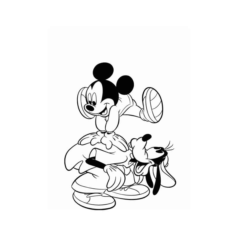 DIBUJOS PARA COLOREAR: Mickey Mouse