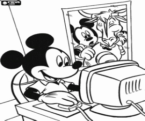 Dibujos para colorear de Mickey Mouse , dibujos para imprimir de ...