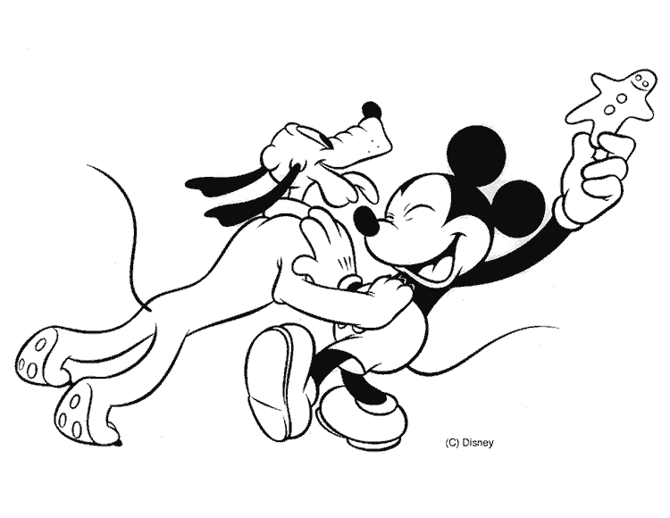 Dibujos para pintar de la casa de Mickey Mouse - Imagui