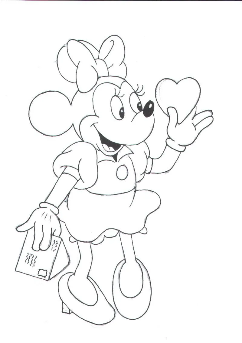 Dibujos para colorear de minnie mouse - Dibujos para colorear ...