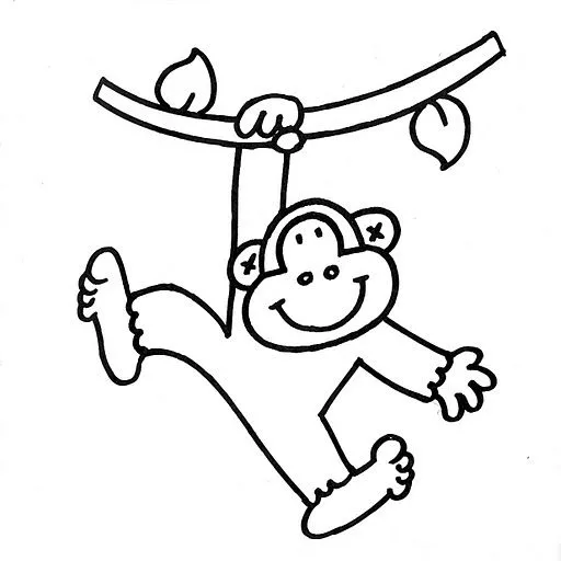 Dibujos para colorear monkey - Imagui