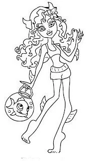 DIBUJOS PARA COLOREAR: MONSTER HIGH