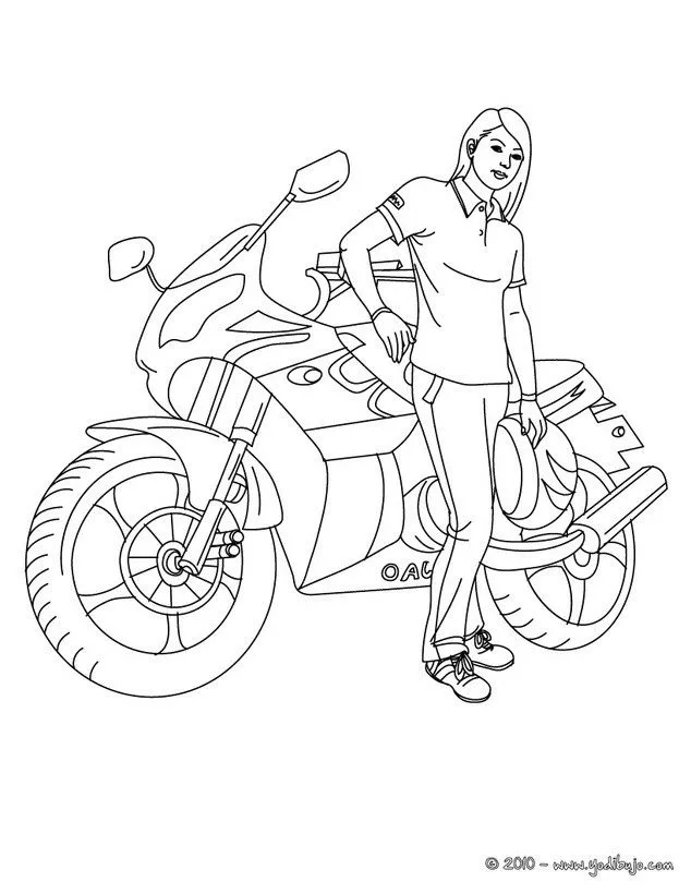 Dibujos para colorear MOTOS - 20 dibujos de moto para pintar y ...