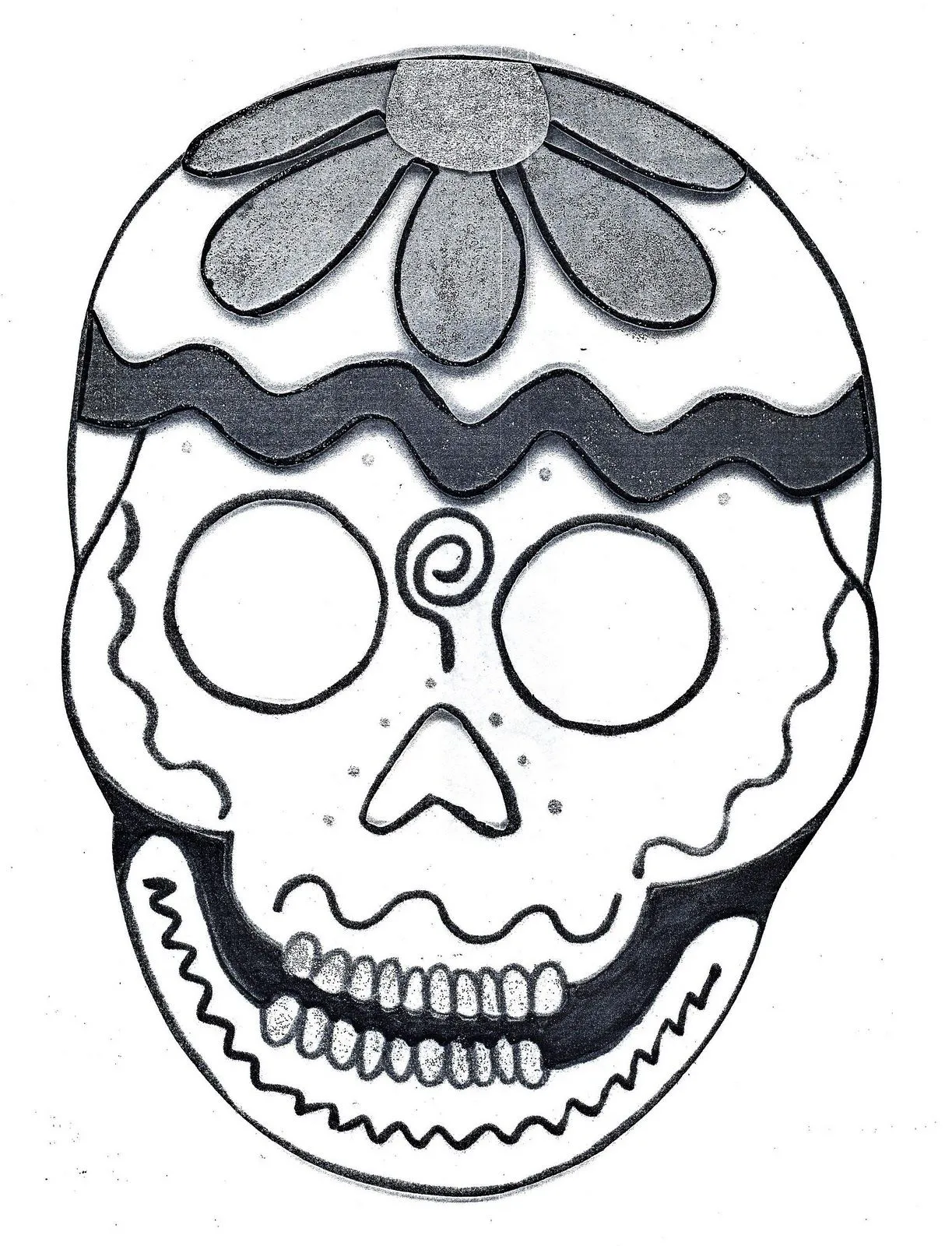 Dibujos para colorear, Dia de muertos II | Mundo noticias de hoy