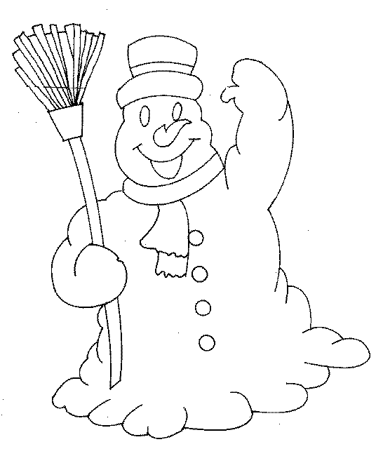 Dibujos para colorear de Muñecos de Nieve en navidad, Plantillas ...