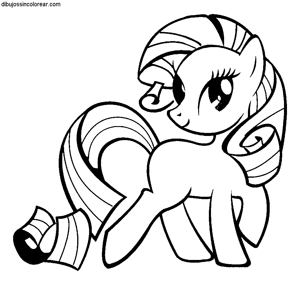 Dibujos sin colorear de my little pony - Imagui