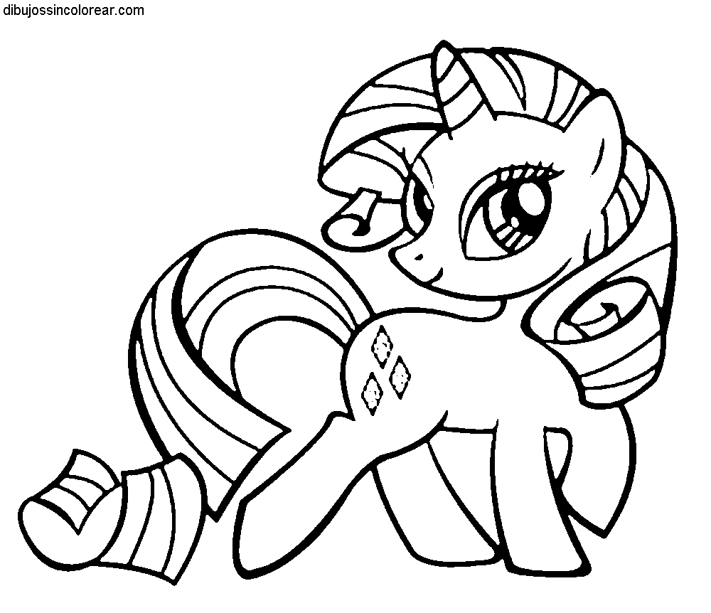 Dibujos sin colorear de my little pony - Imagui