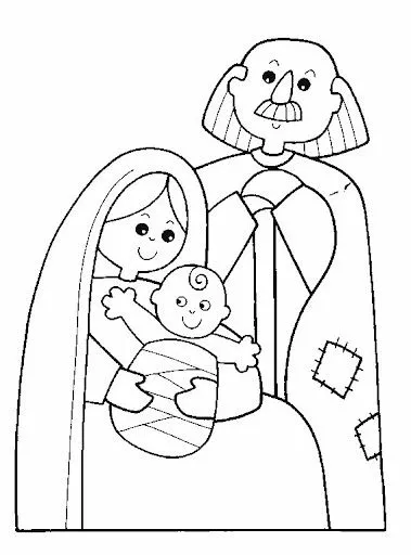 DIBUJOS PARA COLOREAR NACIMIENTO DE JESUS