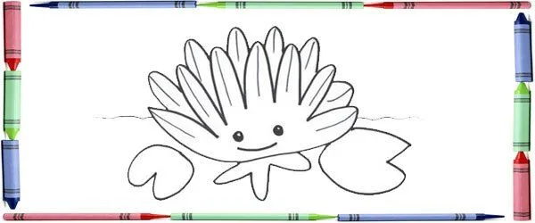 Dibujos para colorear con niños de flores