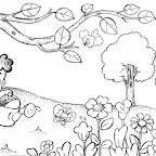 Dibujos para colorear de niños sembrando plantas - Imagui