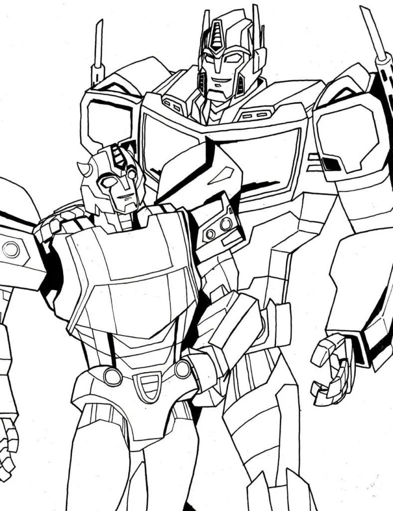 Dibujos para colorear Optimus Prime - 120 Dibujos para colorear