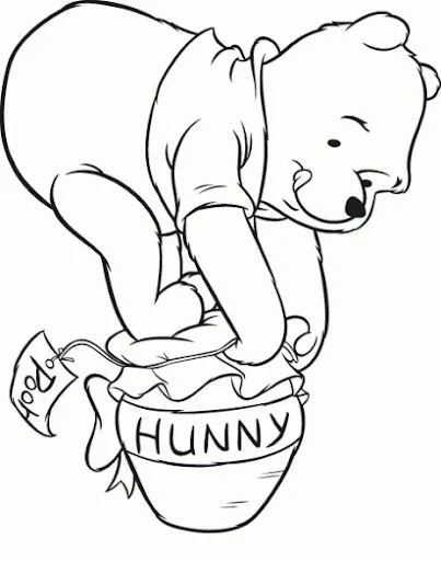 DIBUJOS PARA COLOREAR DE OSO POOH Y SUS AMIGOS PINTAR AL OSO POOH