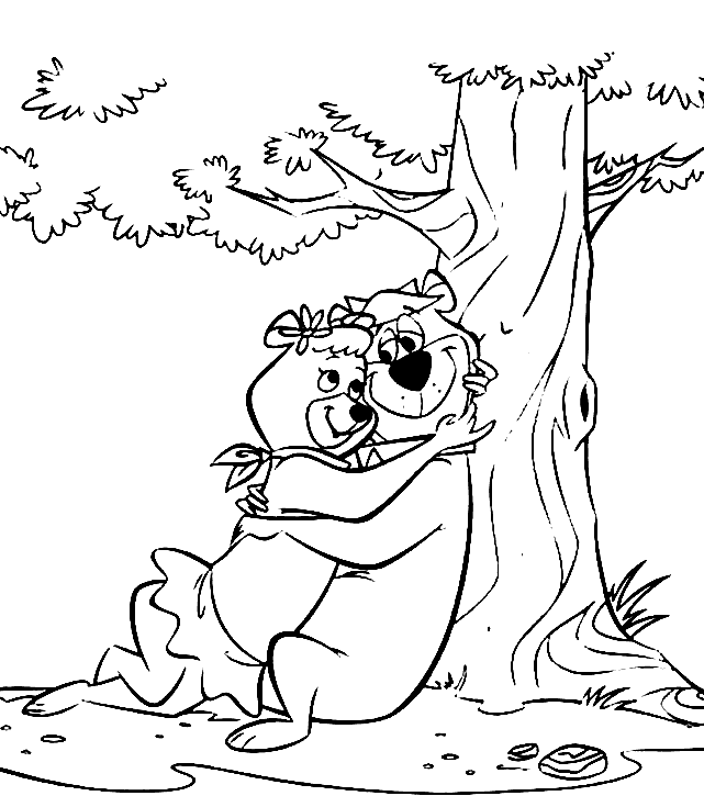 Dibujos para colorear de Oso Yogi