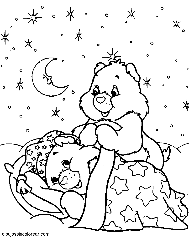 Dibujos para colorear de osos cariñosos bañandose - Imagui