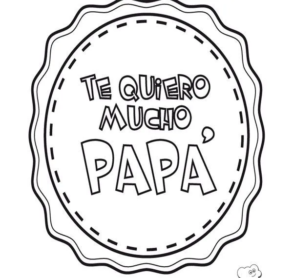Dibujos para colorear para el día del padre 2015 - Bricolaje10.com