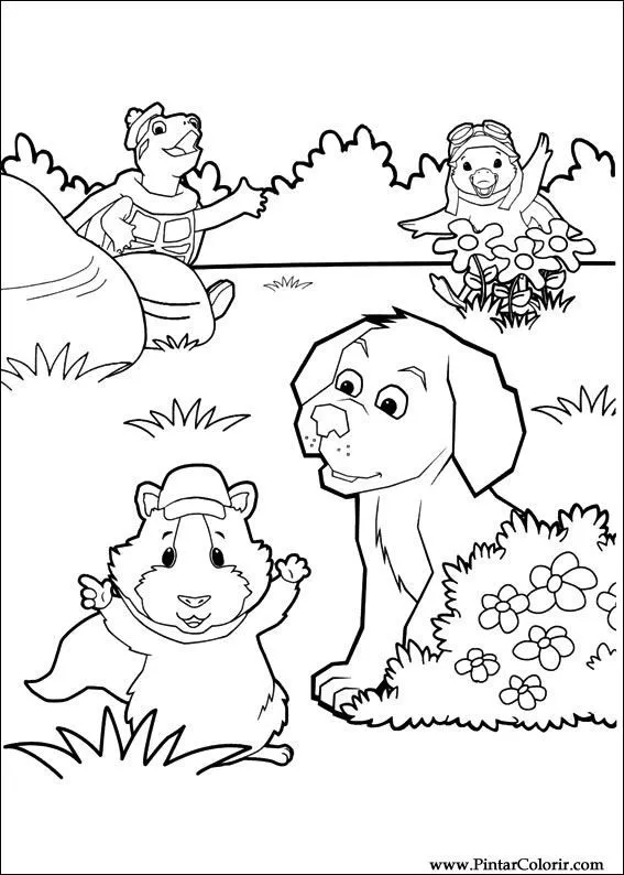 Dibujos para colorear páginas de Wonder Pets