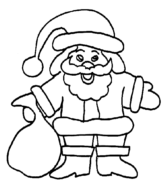 Dibujos para colorear de Papa Noel, Santa Claus, Viejito Pascuero ...