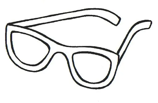 DIBUJOS DE GAFAS PARA COLOREAR | Dibujos para colorear