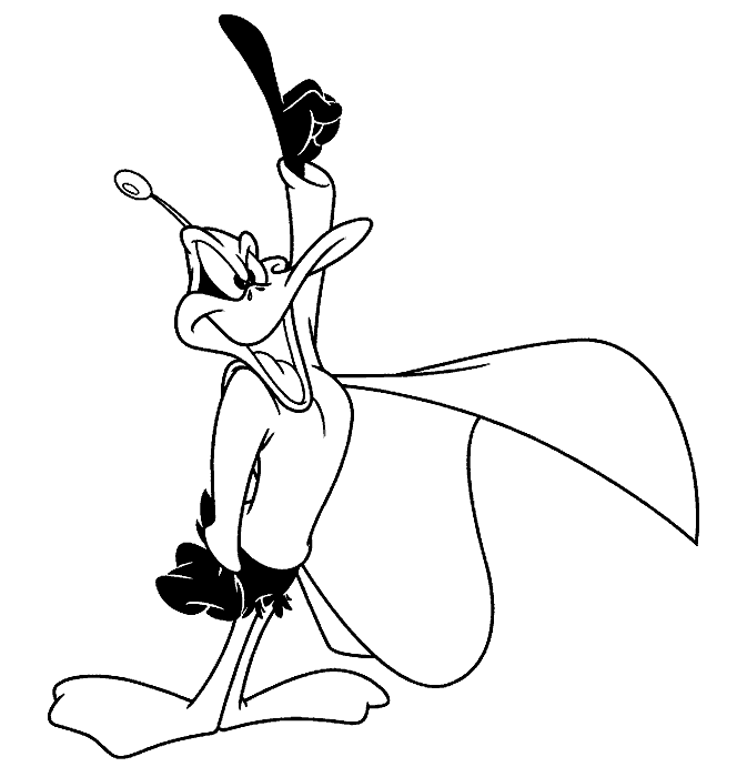 Dibujos para colorear de El Pato Lucas, Daffy Duck