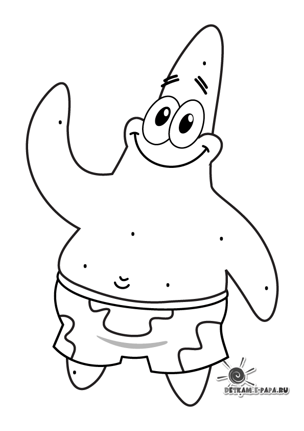 Star patrcio Colouring Pages (page 2)