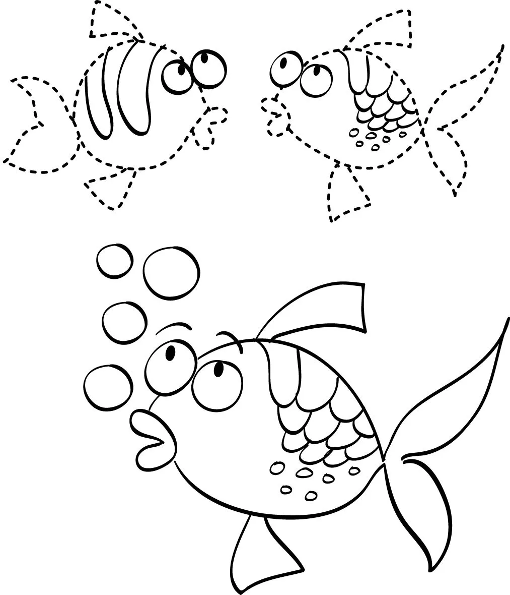 Dibujos para colorear peces - Dibujos para colorear - IMAGIXS