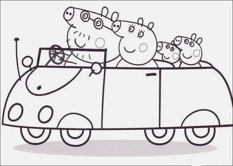 Dibujos para colorear de Peppa | Dibujos para Niños