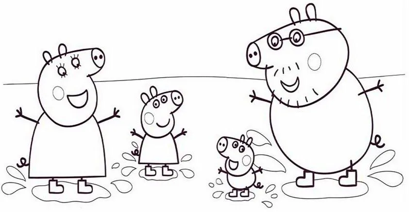 Dibujos para colorear de Peppa | Dibujos para Niños