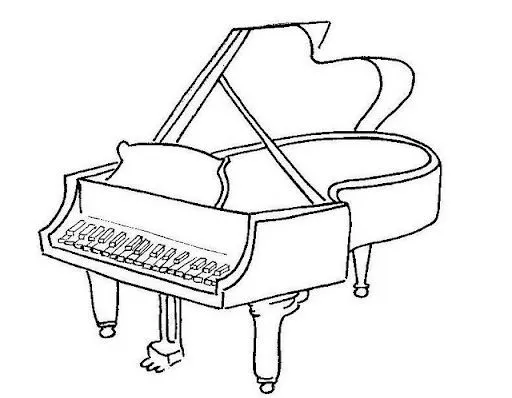 DIBUJOS PARA COLOREAR PIANOS | Dibujos para colorear