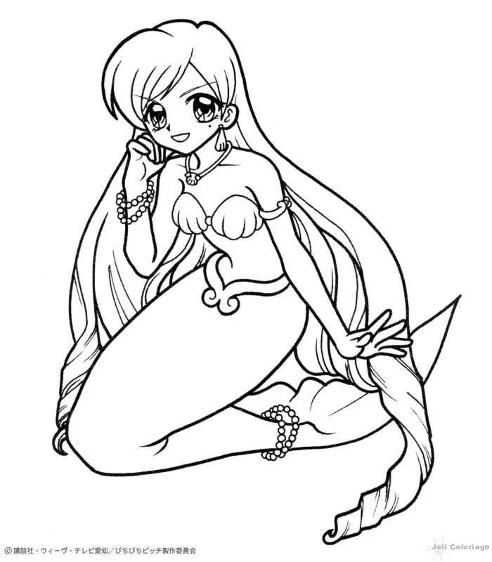 Dibujos para colorear PICHI PICHI PITCH MERMAID MELODY, karen ...